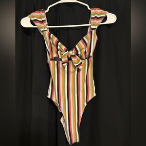 Urban Outfitters Multicolor Striped Bodysuit